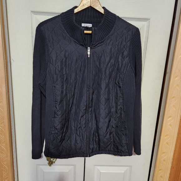 Croft & Barrow Black Quilted Jacket - Picture 4 of 10